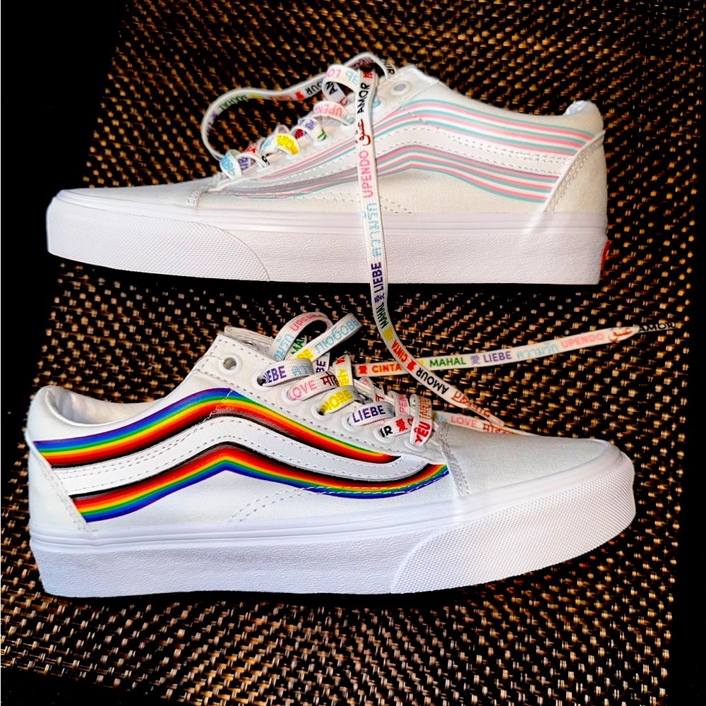 Vans Old Skool Pride Rainbow love is love Trans sneakers